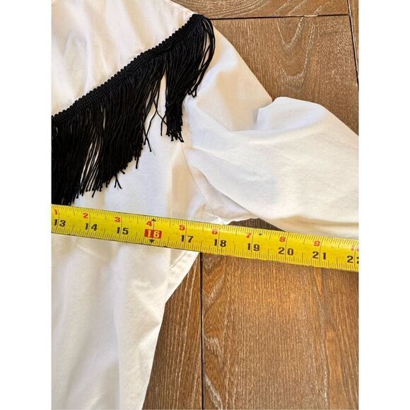 Norma Kamali Fringe Button Down Blouse - Timeless Style Is Everything But Fashio - Picture 12 of 13